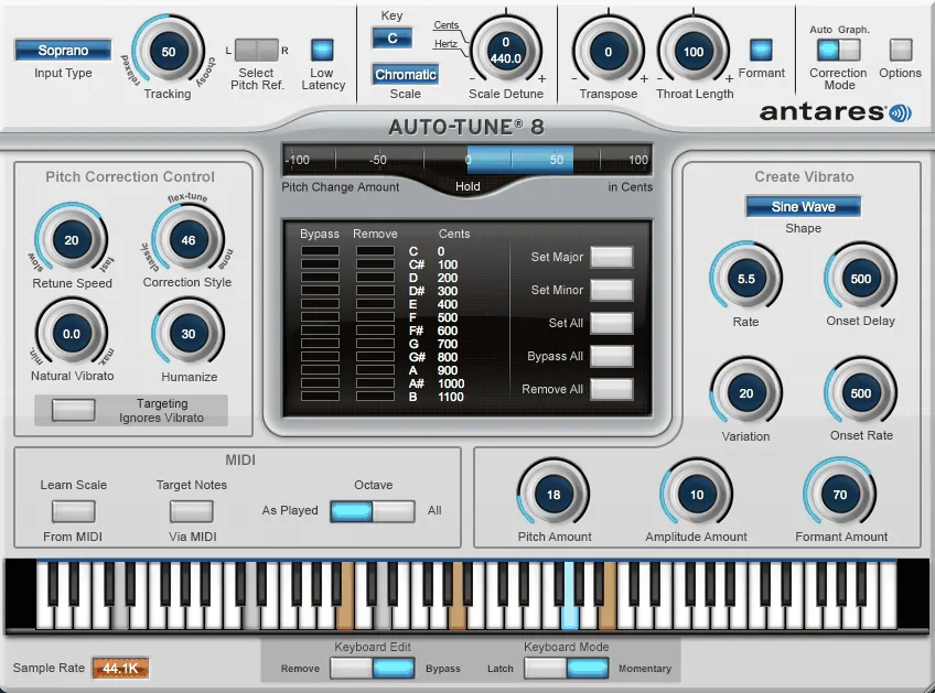 How to find the AutoTune Key