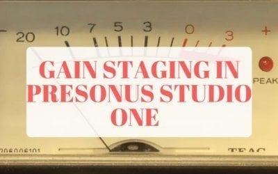 Gain Staging in Presonus Studio One