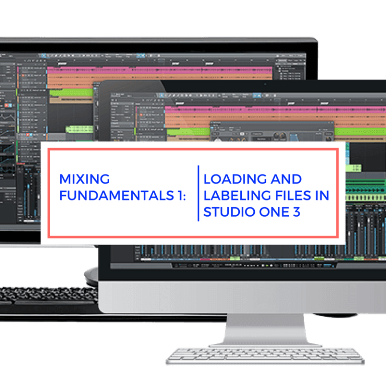 Mixing Fundamentals 1: Loading and Labeling Files In Studio One