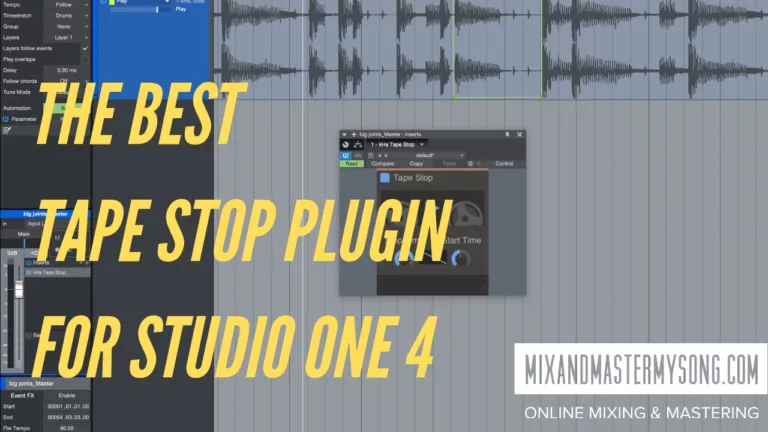 The Best Tape Stop Plugin for Studio One 4