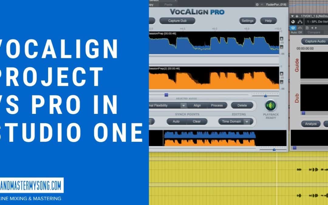 Vocalign Project vs Pro in Studio One