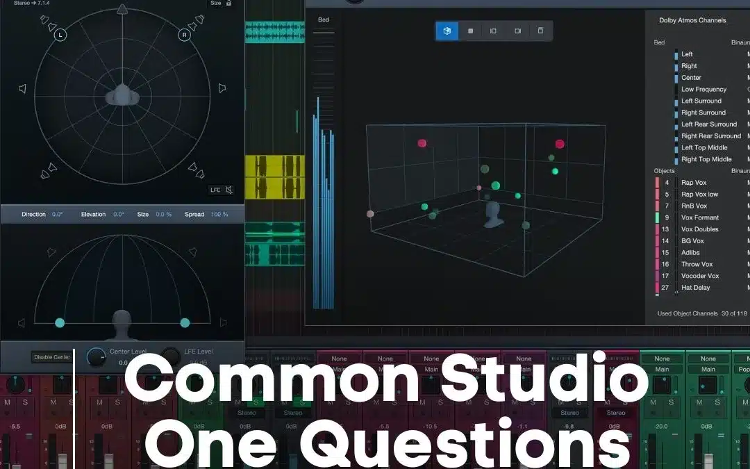 Common Studio One Questions Answered!
