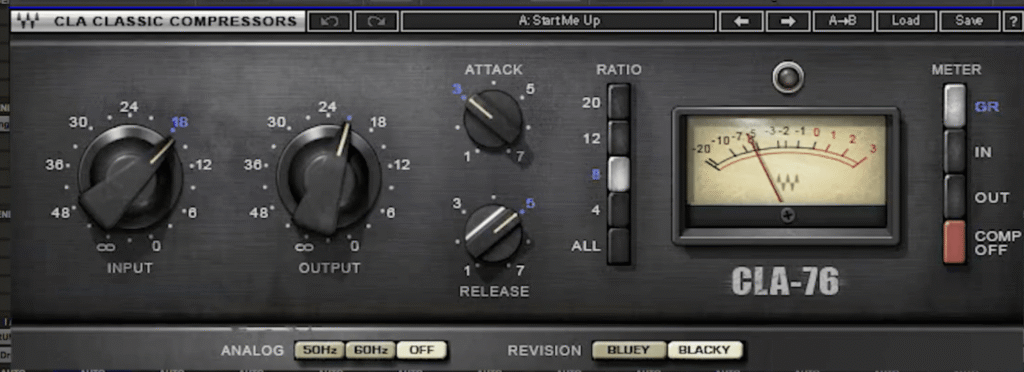 1176 Parallel Kick Compression