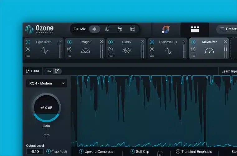 Ozone 11 an Amazing Limiter with AI features built in