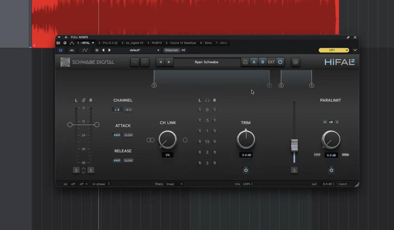 Schwabe Digital HiFal 2 taking harshness off the top end, with the Paralimit control adding some back